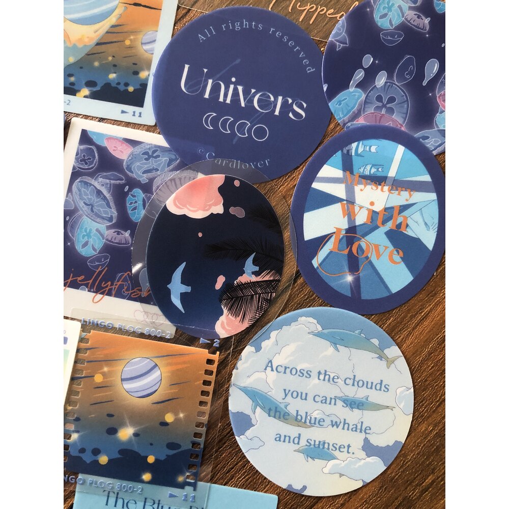 Dreamy Universe Pet Sticker Seti | Bullet Journal Malzemeleri