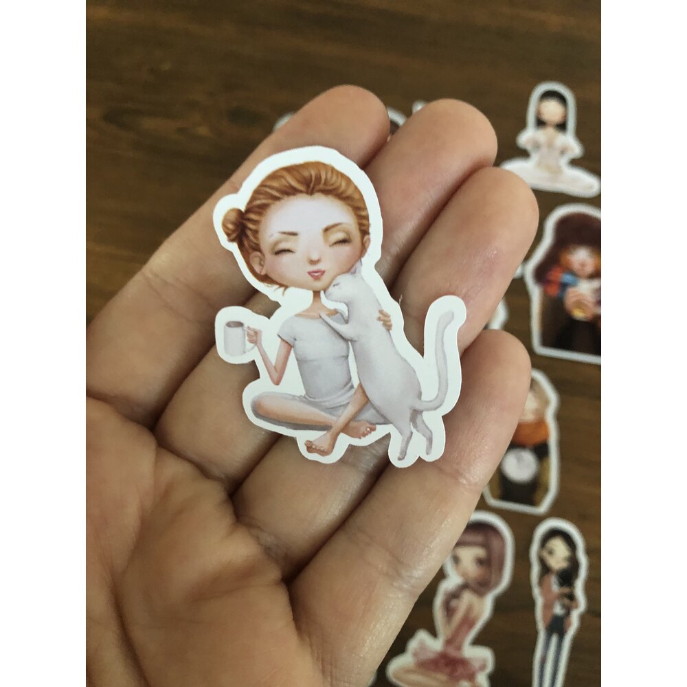 Calm Girls Sticker Seti | Bullet Journal Malzemeleri