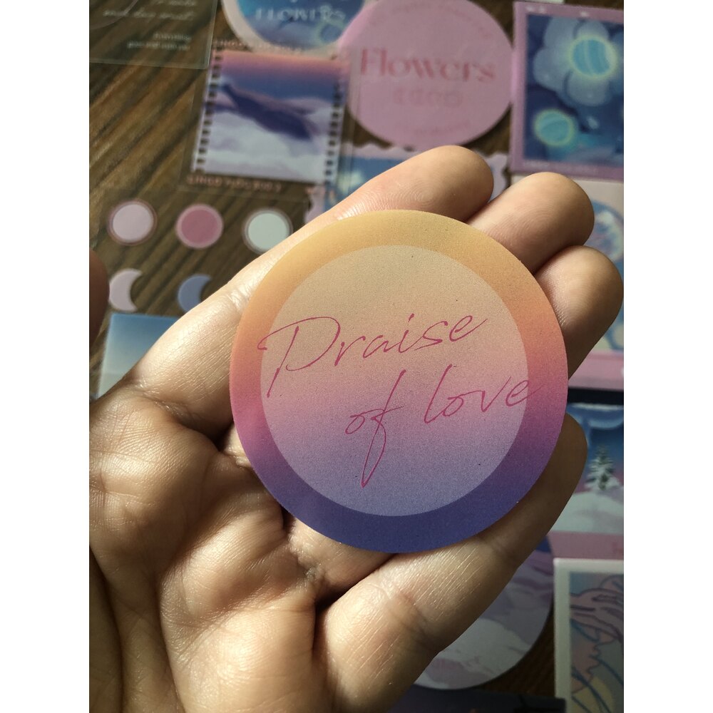 Dream Planets Pet Sticker Seti | Bullet Journal Malzemeleri