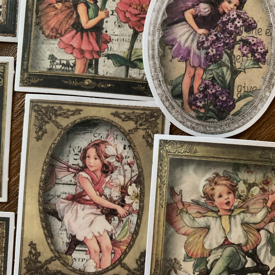 Flower Fairy Frames Stickers | Bullet Journal Malzemeleri