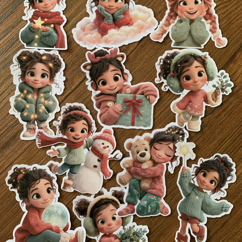Cute Winter Dream Sticker Seti | Bullet Journal Malzemeleri