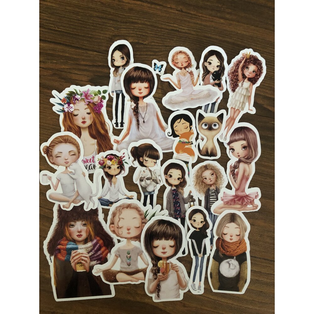 Calm Girls Sticker Seti | Bullet Journal Malzemeleri