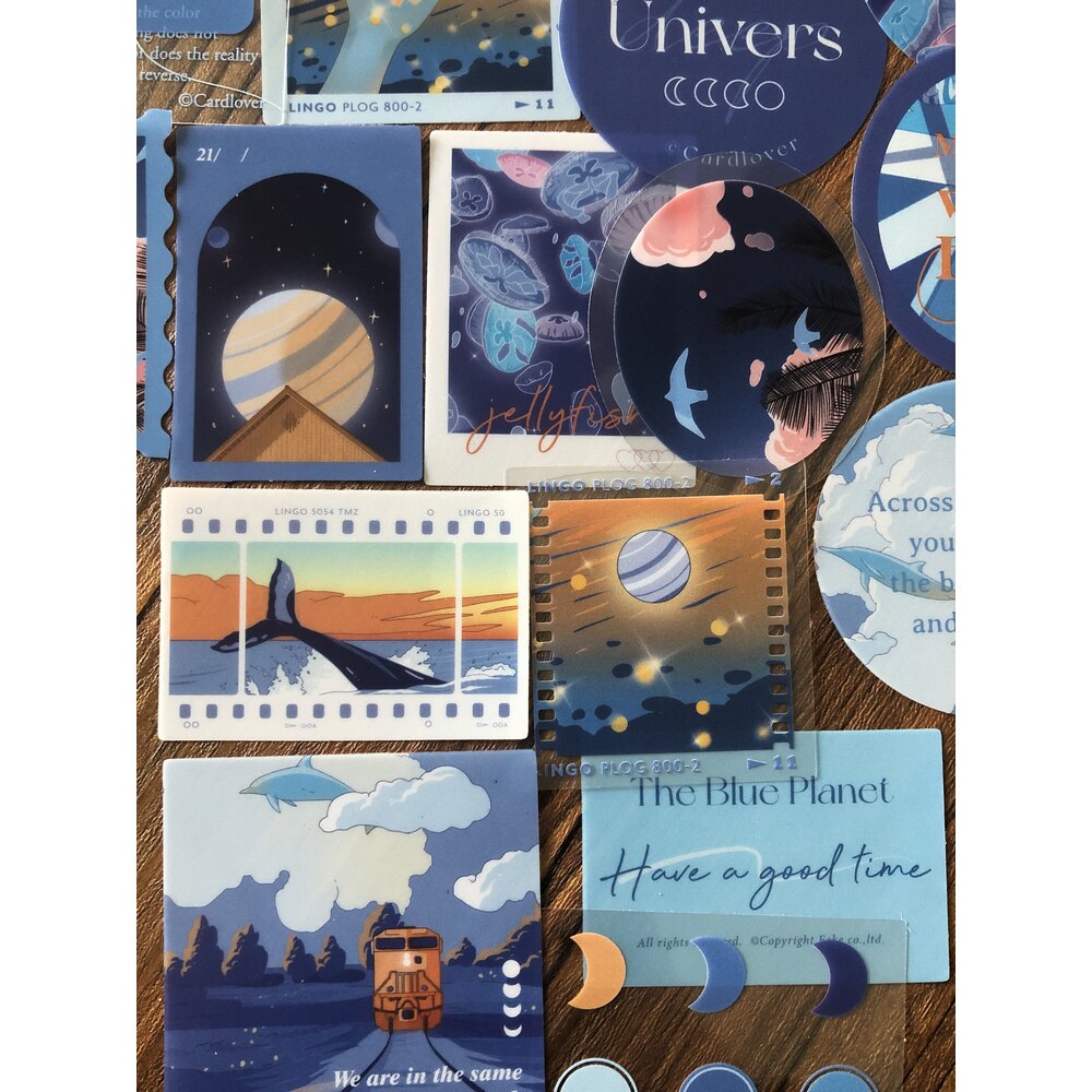 Dreamy Universe Pet Sticker Seti | Bullet Journal Malzemeleri