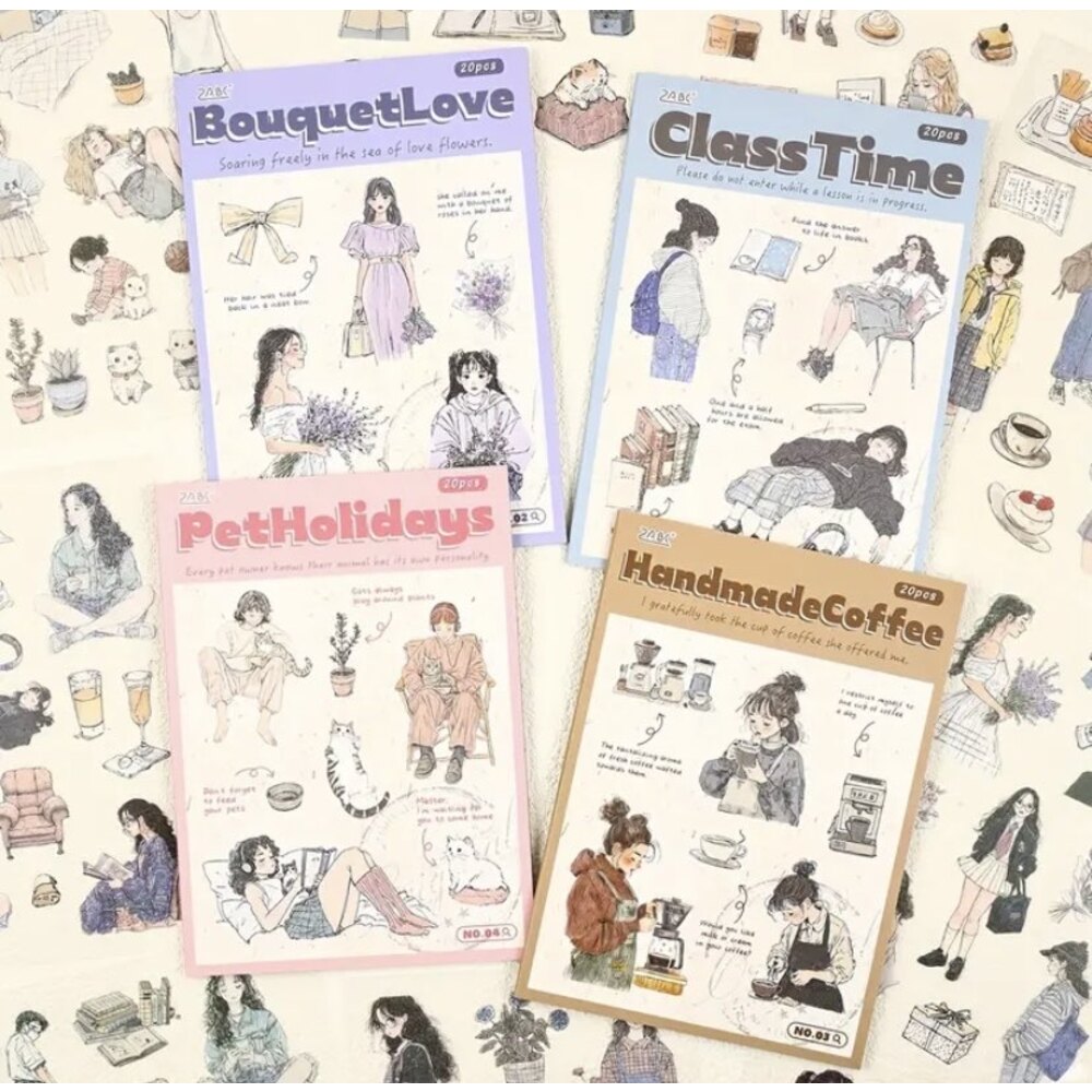 Lovely Days Pet Sticker Kitapçıkları | Bullet Journal Malzemeleri