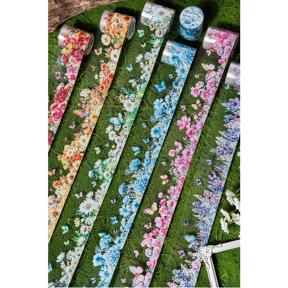 Colourful Floral Dream Washi Bantlar (Bütün Rulo) | Bullet Journal ...