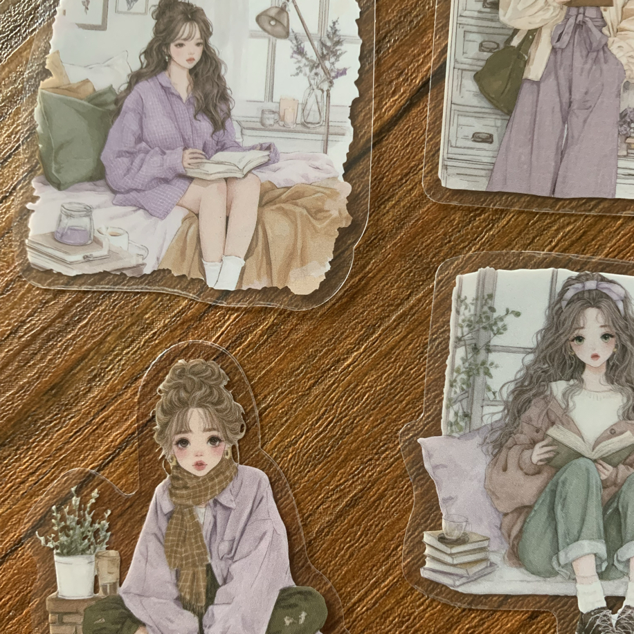 Lilac Daydream Pet Stickers | Bullet Journal Malzemeleri