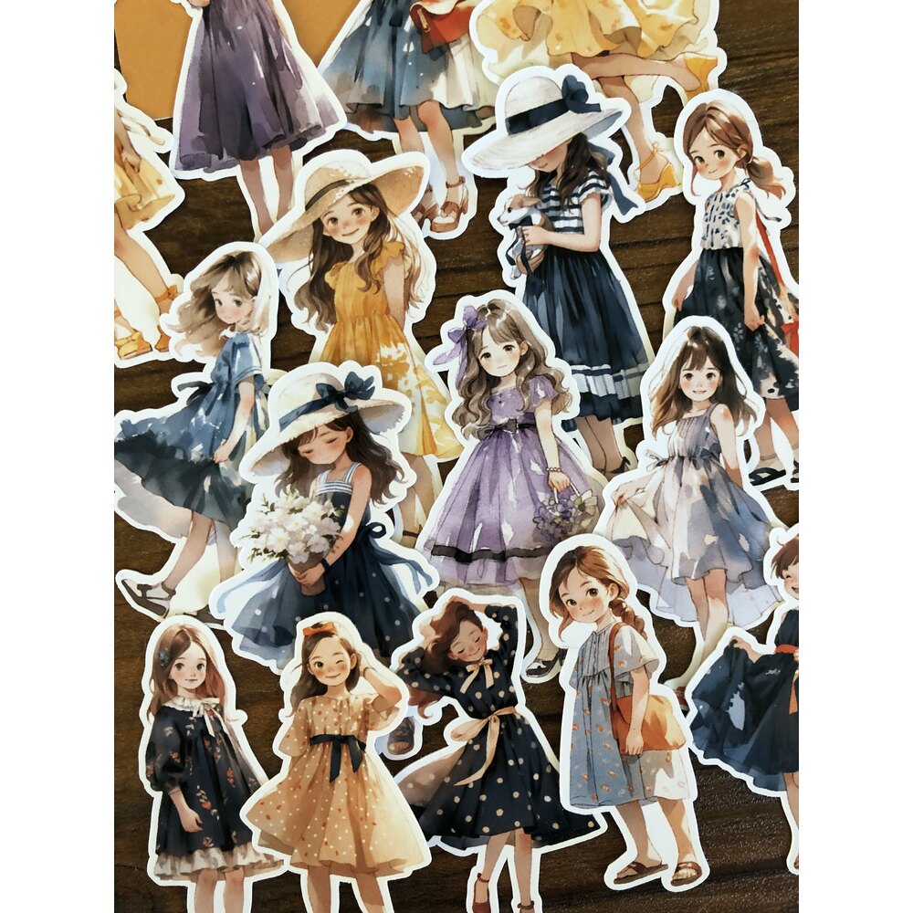 Cute Summer Girls Sticker Seti | Bullet Journal Malzemeleri