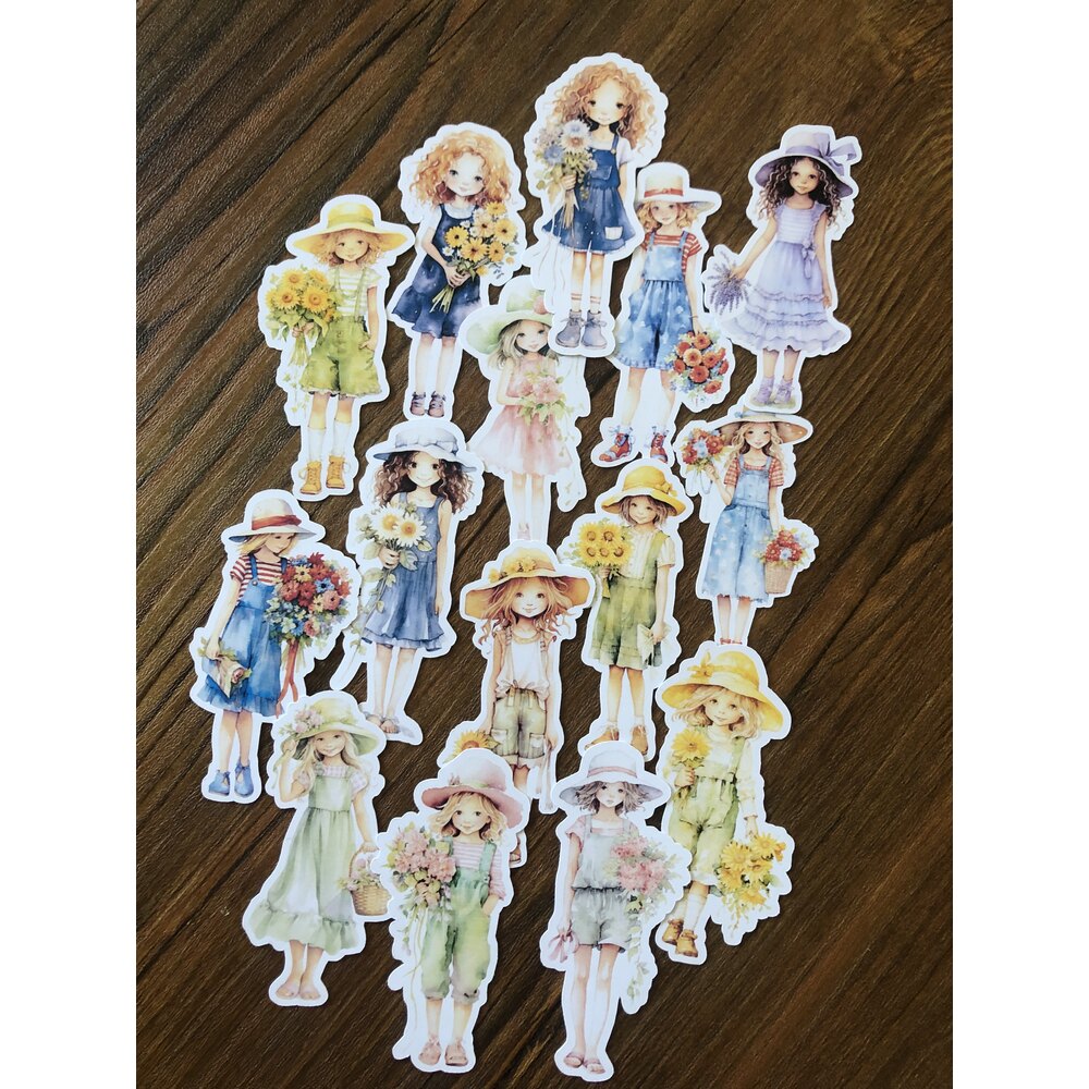 Spring Dolls Sticker Seti | Bullet Journal Malzemeleri