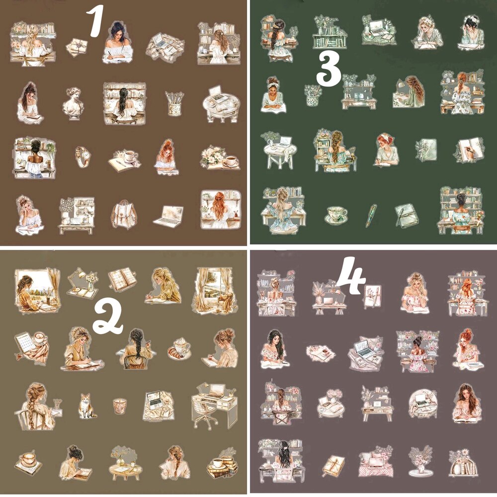Planner Girls Pet Sticker Packs | Bullet Journal Malzemeleri
