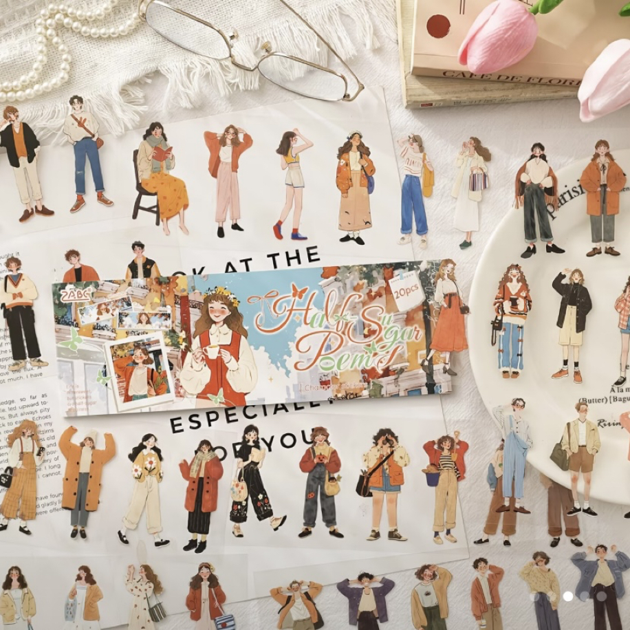 Happy Days Pet Sticker Kitapçıkları | Bullet Journal Malzemeleri