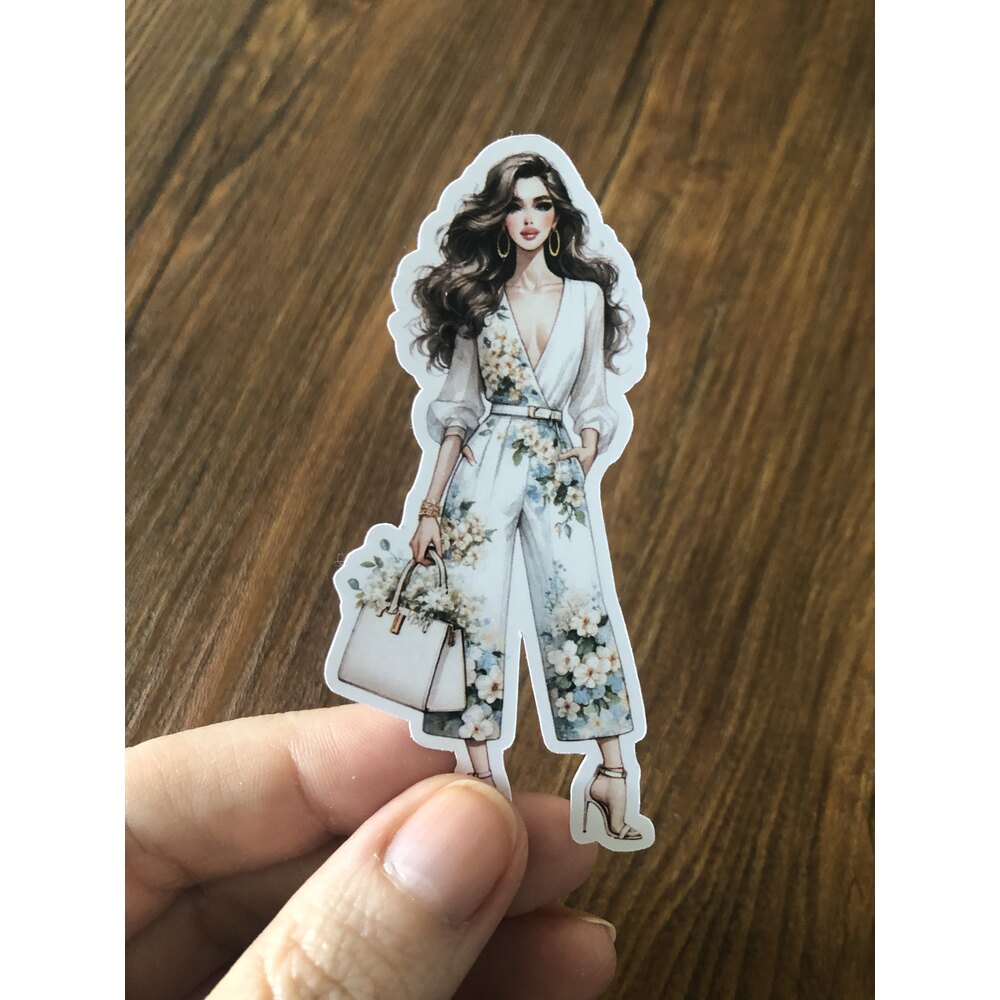 Spring Fashion Girls Sticker Seti | Bullet Journal Malzemeleri