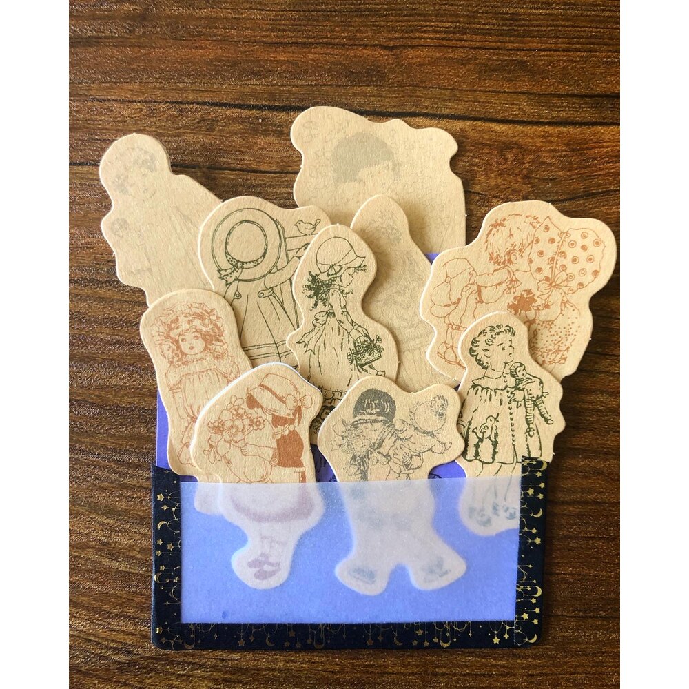 Childhood Kraft Sticker Seti | Bullet Journal Malzemeleri