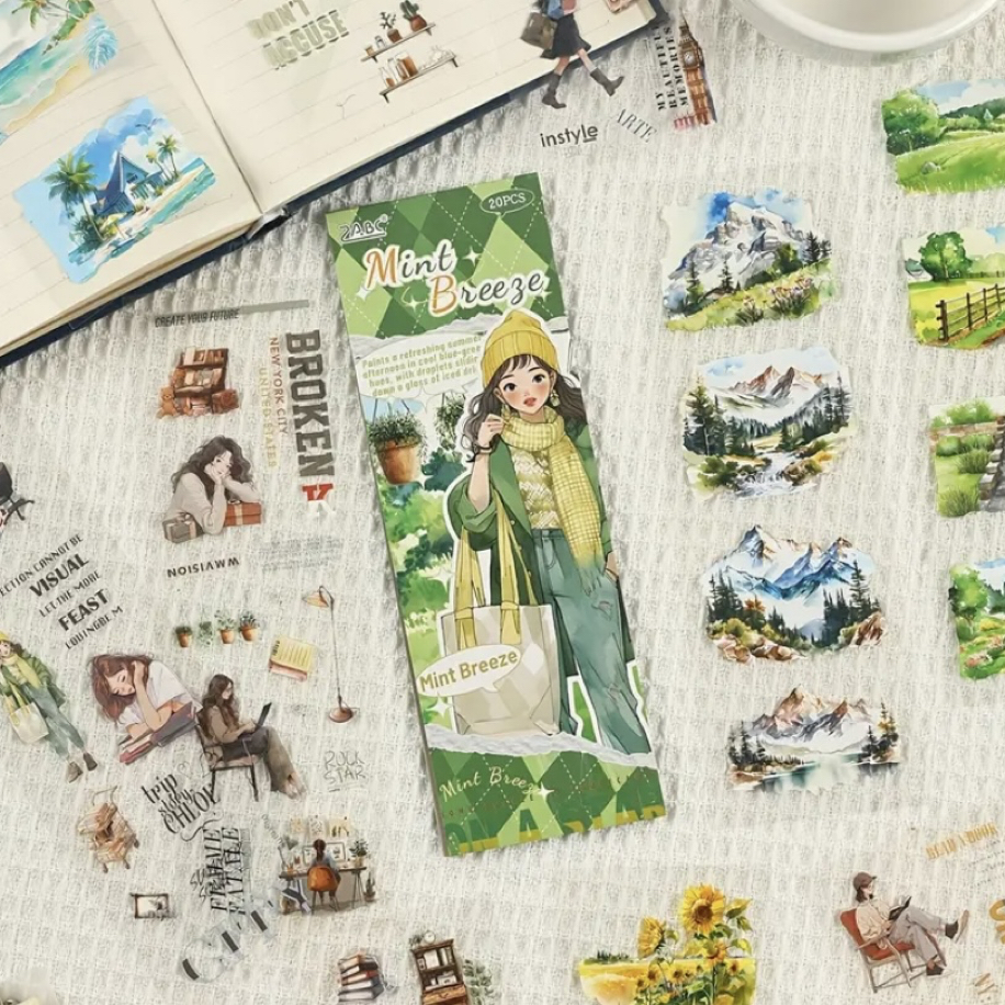 Life İs A Journey Pet Sticker Kitapçıkları | Bullet Journal Malzemeleri