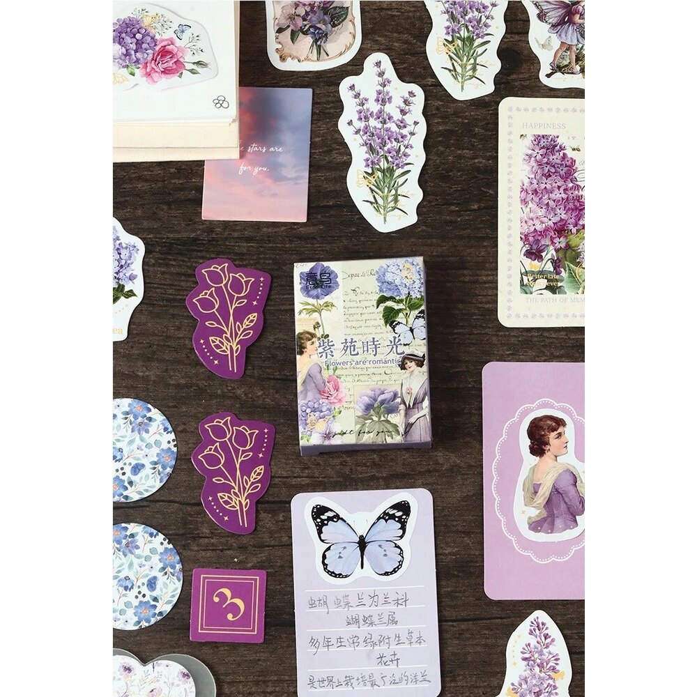 Vintage Floral Sticker Boxes | Bullet Journal Malzemeleri