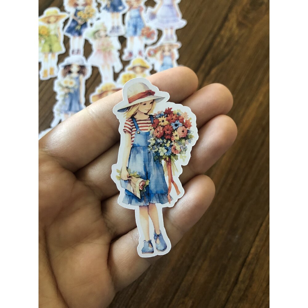 Spring Dolls Sticker Seti | Bullet Journal Malzemeleri