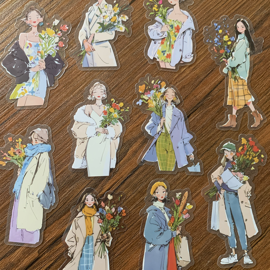 Floral Day Pet Sticker Seti | Bullet Journal Malzemeleri