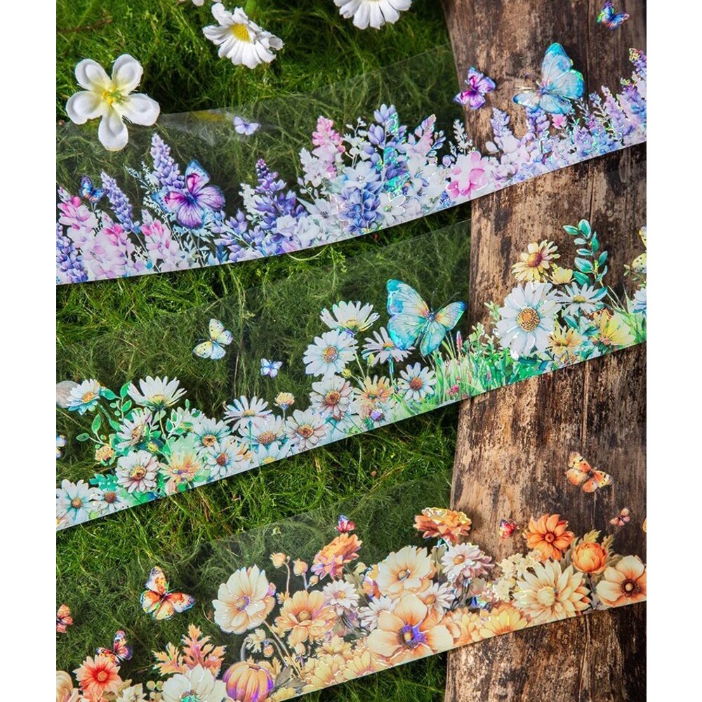 Colourful Floral Dream Washi Bantlar (Bütün Rulo) | Bullet Journal ...