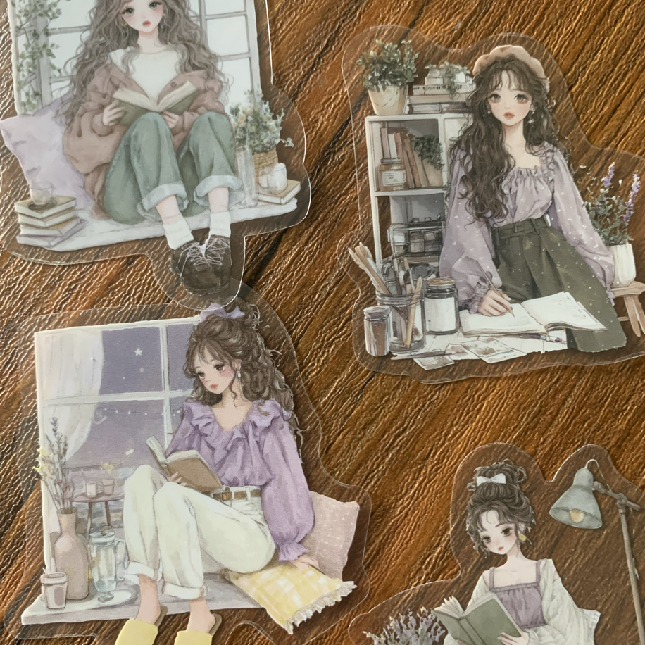 Lilac Daydream Pet Stickers | Bullet Journal Malzemeleri
