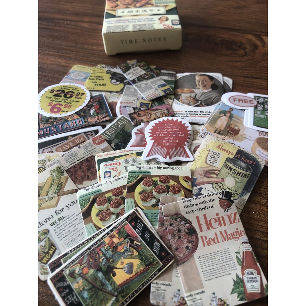 Retro Sticker Box | Bullet Journal Malzemeleri