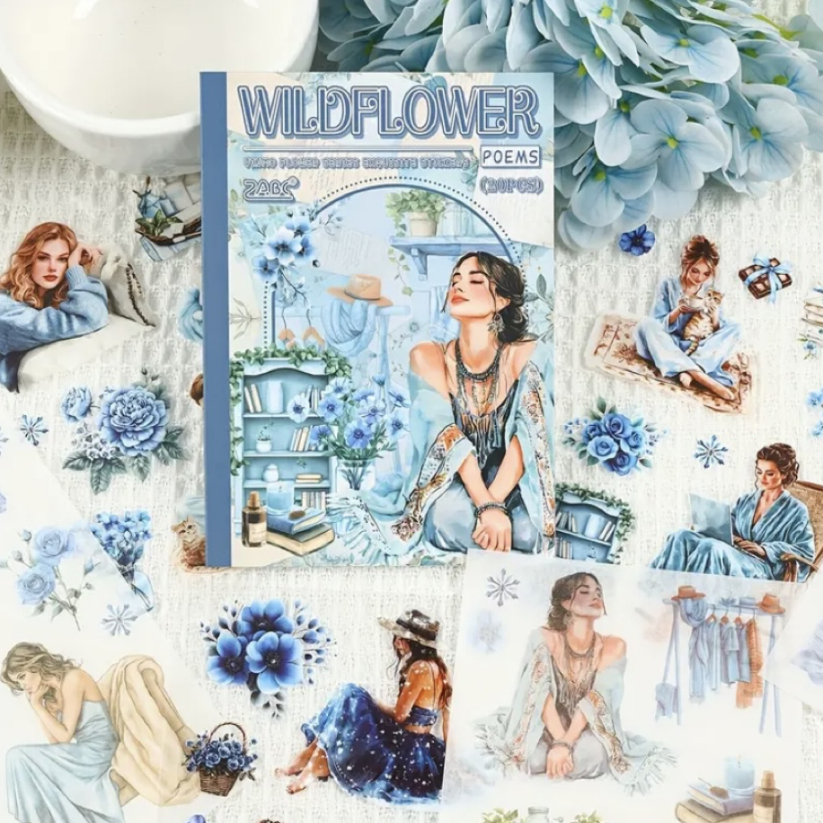 Floral Dreams Pet&Washi Sticker Kitapçıkları | Bullet Journal Malzemeleri