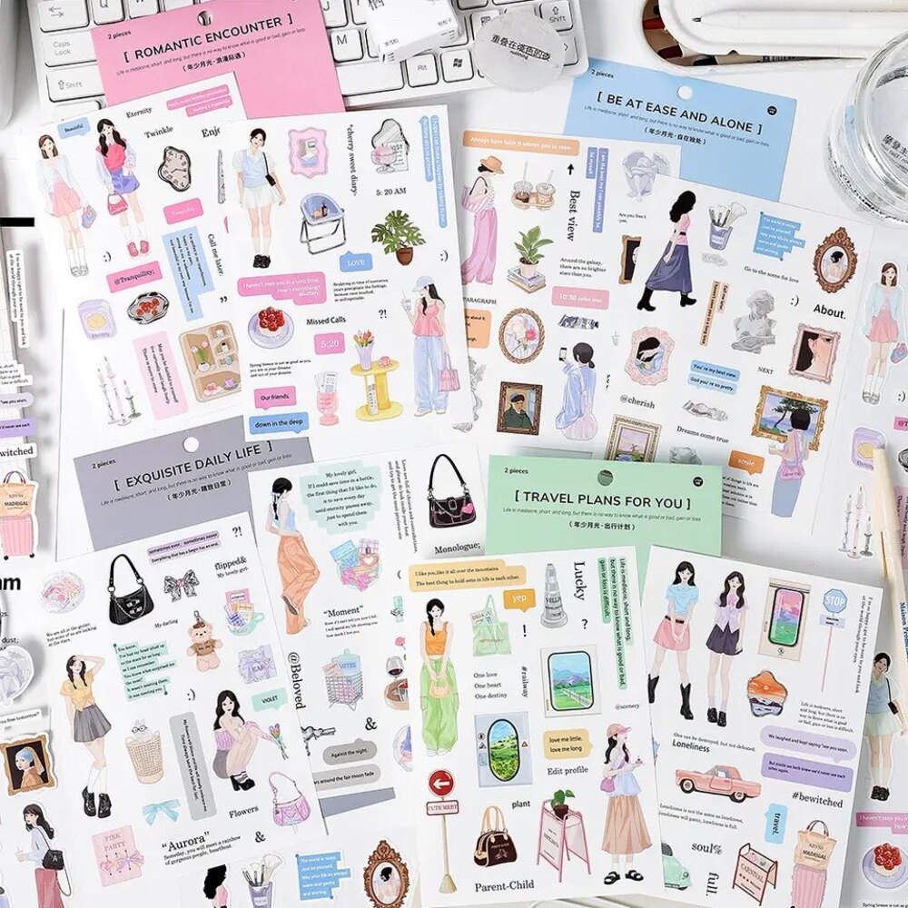 Daily Life Sticker Sheets | Bullet Journal Malzemeleri