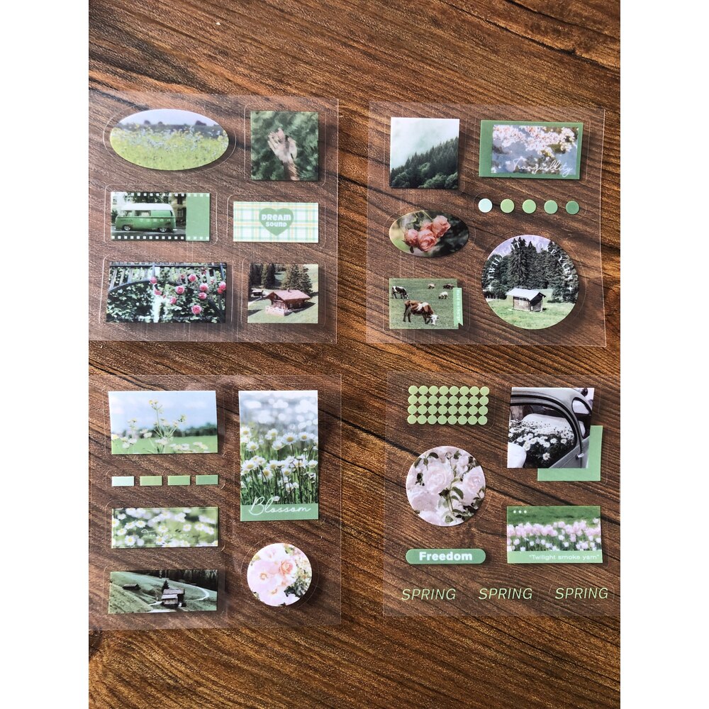 Something Green Sticker Sheets | Bullet Journal Malzemeleri