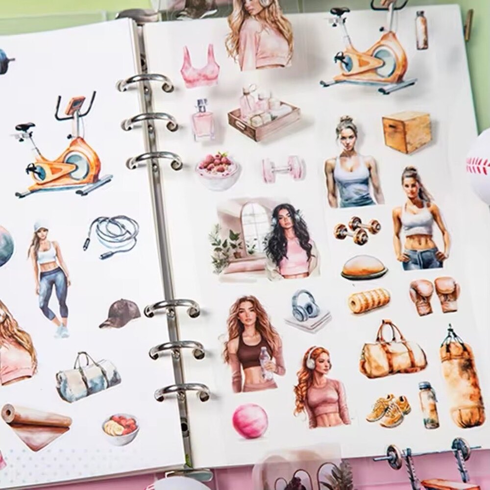 Sportive Girls Pre-cut Pet Bantlar/1 döngü | Bullet Journal Malzemeleri