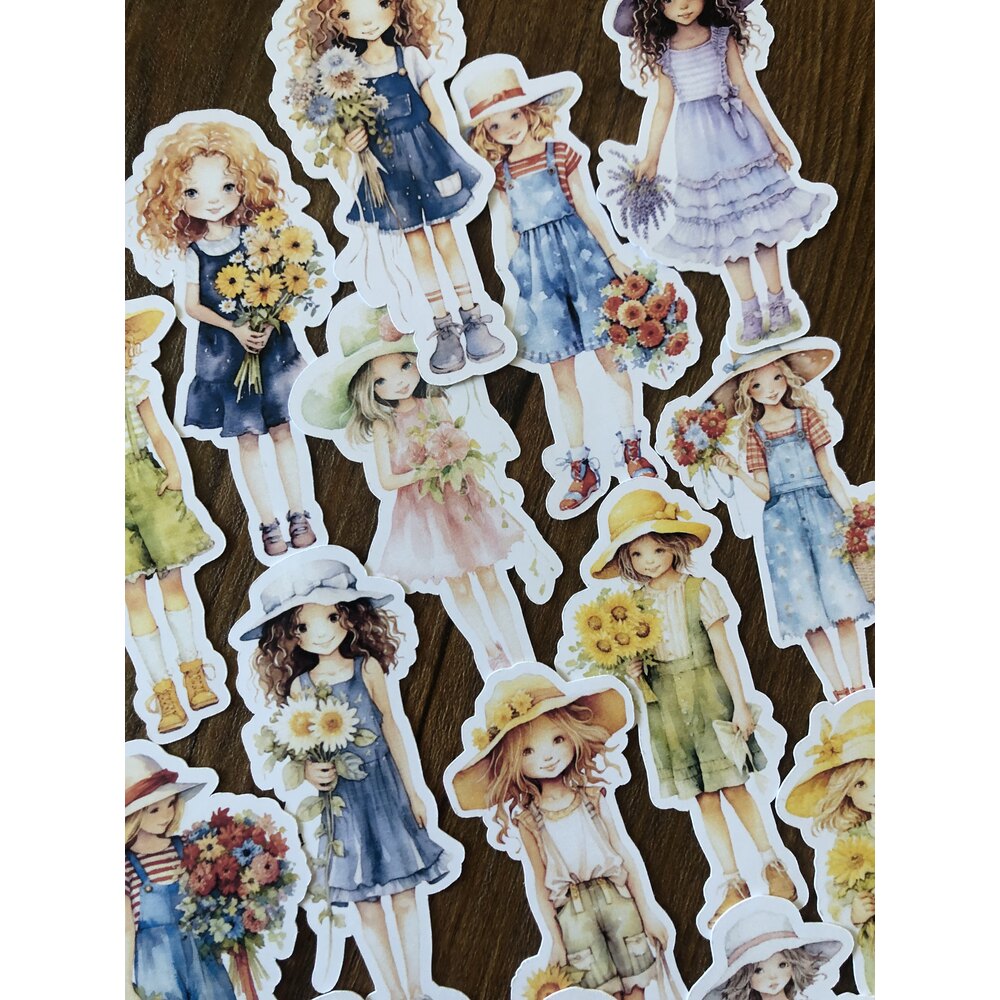 Spring Dolls Sticker Seti | Bullet Journal Malzemeleri