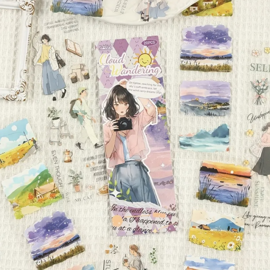 Life İs A Journey Pet Sticker Kitapçıkları | Bullet Journal Malzemeleri