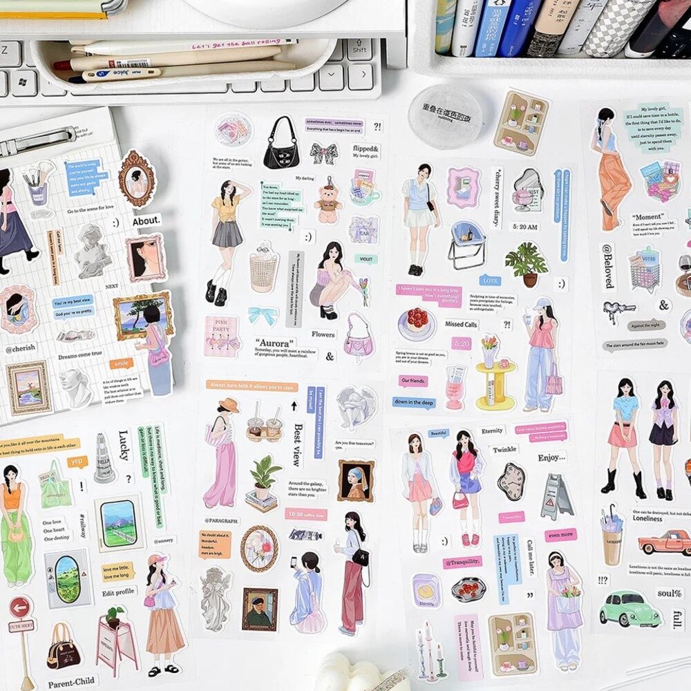 Daily Life Sticker Sheets | Bullet Journal Malzemeleri