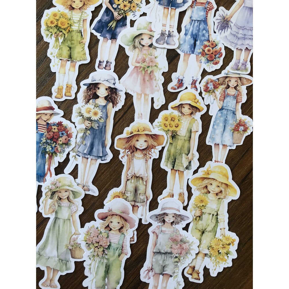 Spring Dolls Sticker Seti | Bullet Journal Malzemeleri