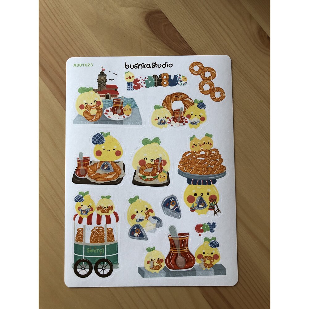 Limmy&Simit Sticker | bushirastudio
