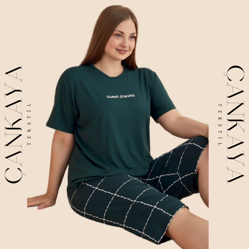 Battal Beden Stil! 3XL-4XL-5XL Bayan Pijama Takımı ile Kaliteli Uyku