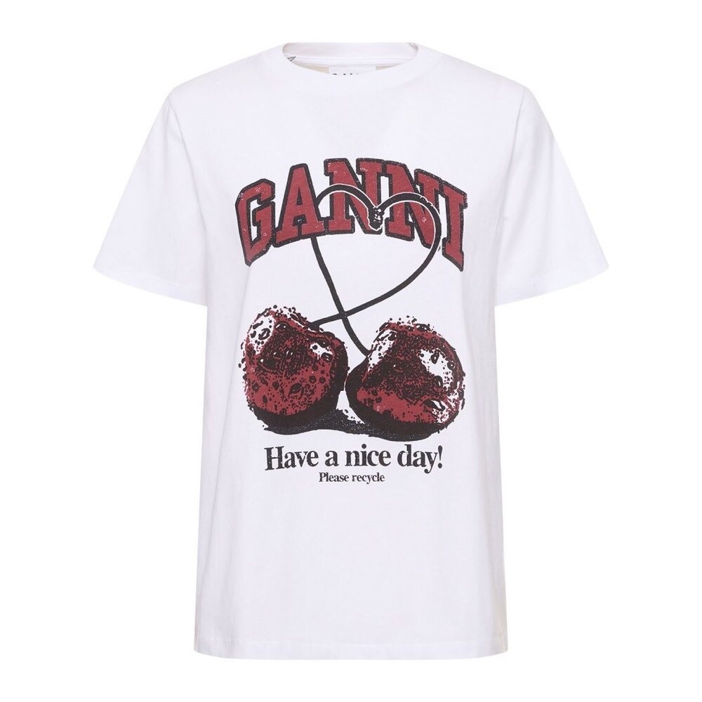 GANNİ CHERRY RELAXED T-SHİRT | CARACCI GANNİ CHERRY RELAXED T-SHİRT | CARACCI
