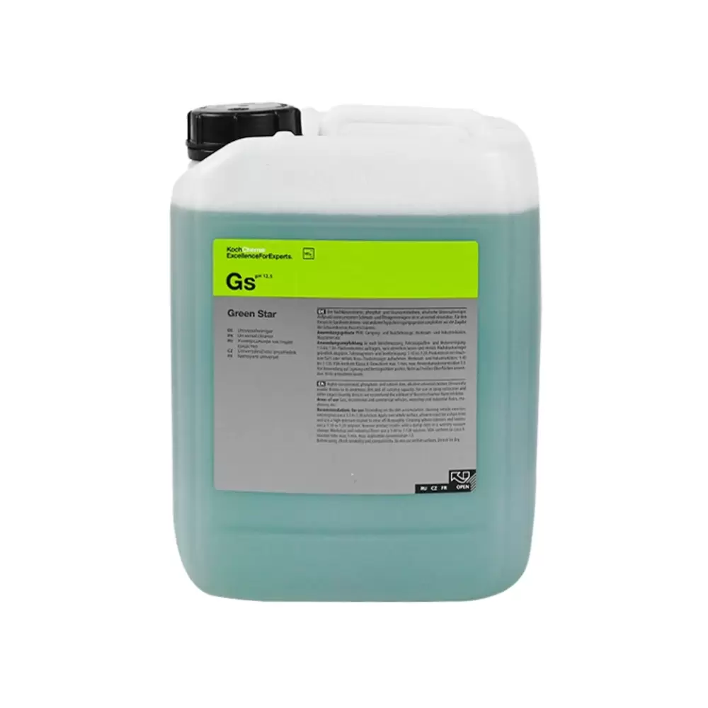 Koch Chemie GS Green Star 11 kg Yüksek Konsantre Çok Amaçlı Alkali Genel Temizleyici (APC)