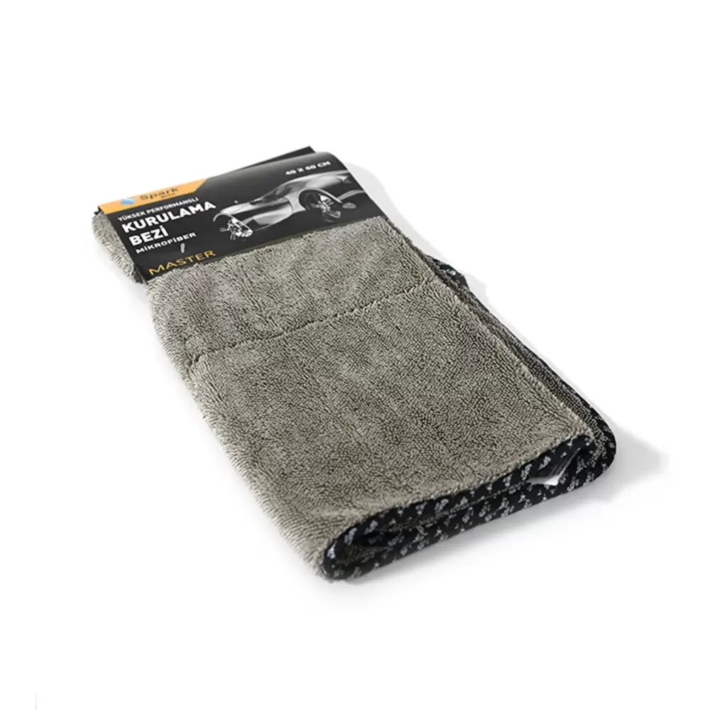 Spark - M2315 Mikrofiber Kurulama Bezi - 40x60 cm Gri