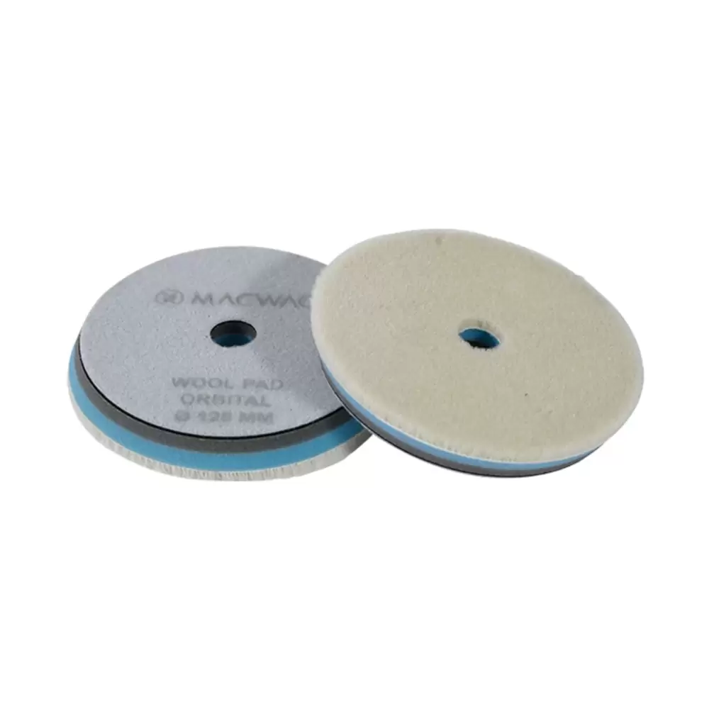 MacWag Wool Pad Orbital ø128-140x20 mm Profesyonel Yün Pasta Pedi
