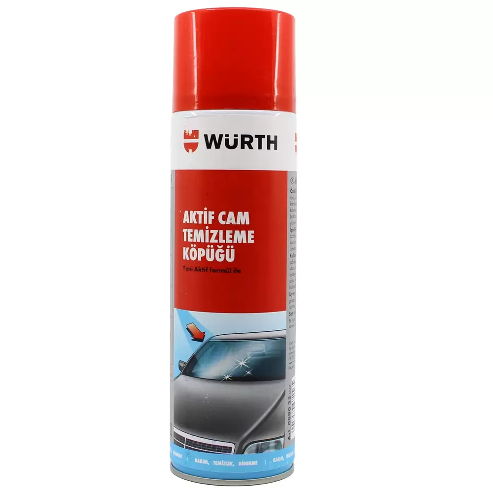 Würth - Aktif Cam Temizleme Köpük Sprey - 500 ml - Cam temizliği