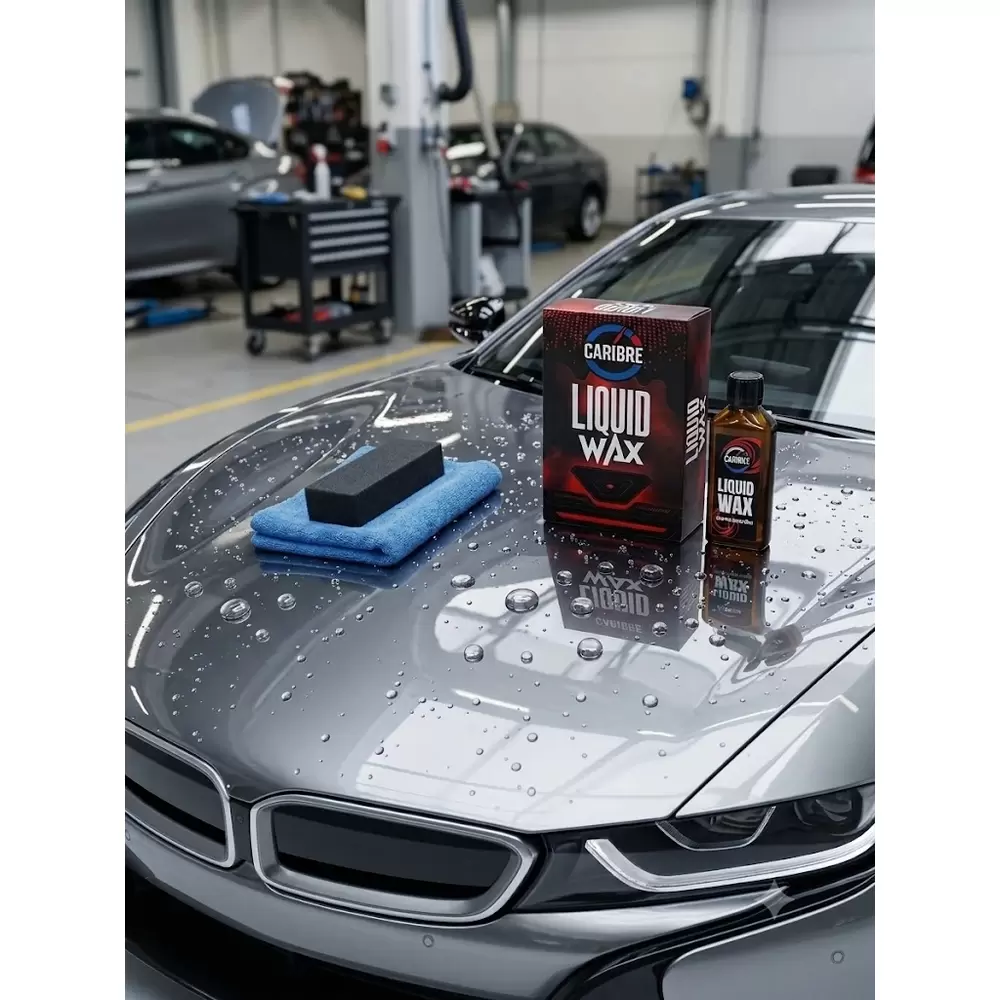 Caribre - Liquid Wax - Yeni nesil - Boya koruma - Uzun süreli parlaklık ve su iticilik sağlar