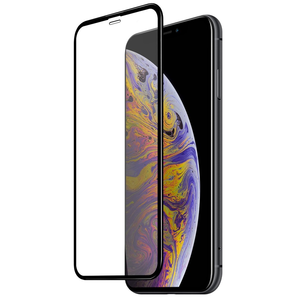 iPhone X / XS Plus Tam Kaplayan Full Cam Ekran Koruyucu, Kavisli Temperli, Darbe Çizik ve Şok Koruma