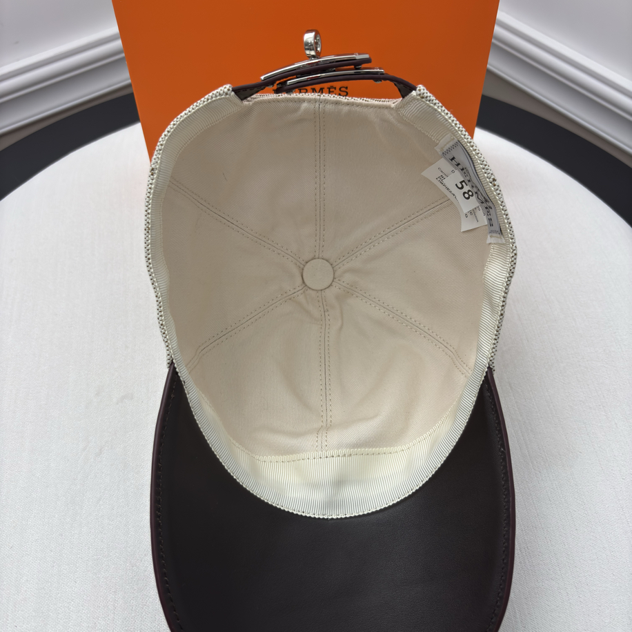 Hermes Casquette Tess Kelly Plein Air Kahve | Charmé Parisien