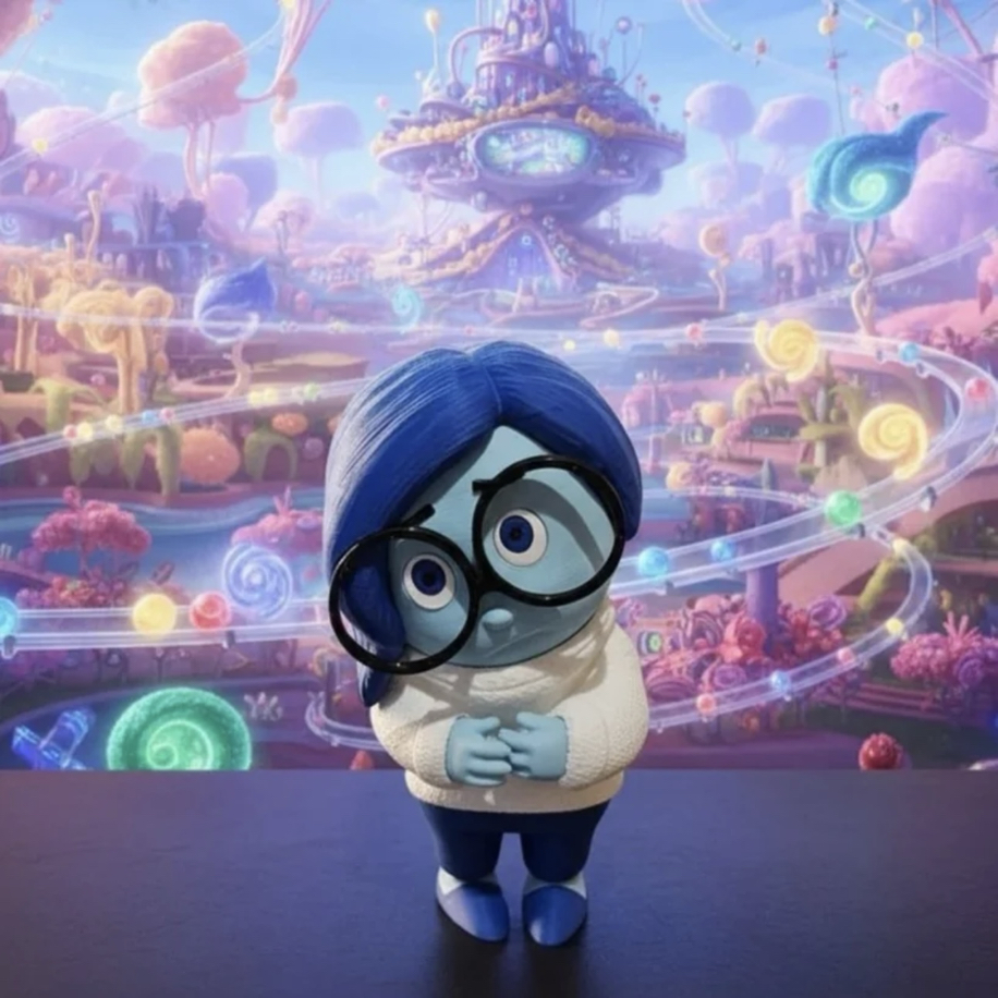 Inside Out Üzüntü Figürü (Ters Yüz) - 15 cm | Özel Üretim 3D Baskı