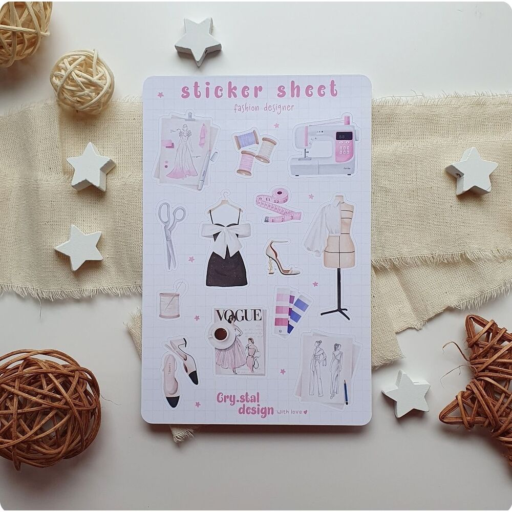 Fashion Designer Sticker | drawnbycrystal