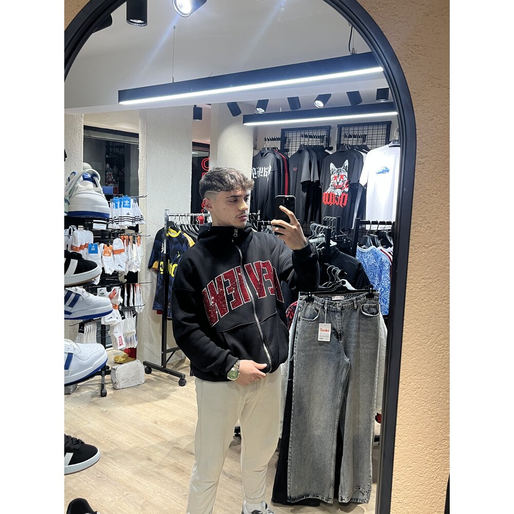 RED REVİEV ZİP HOODİE