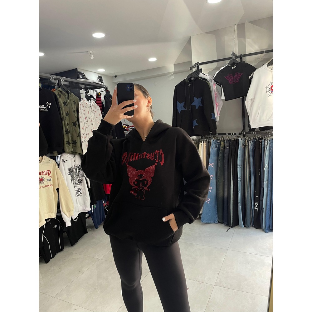 Kuromi Red Hoodie