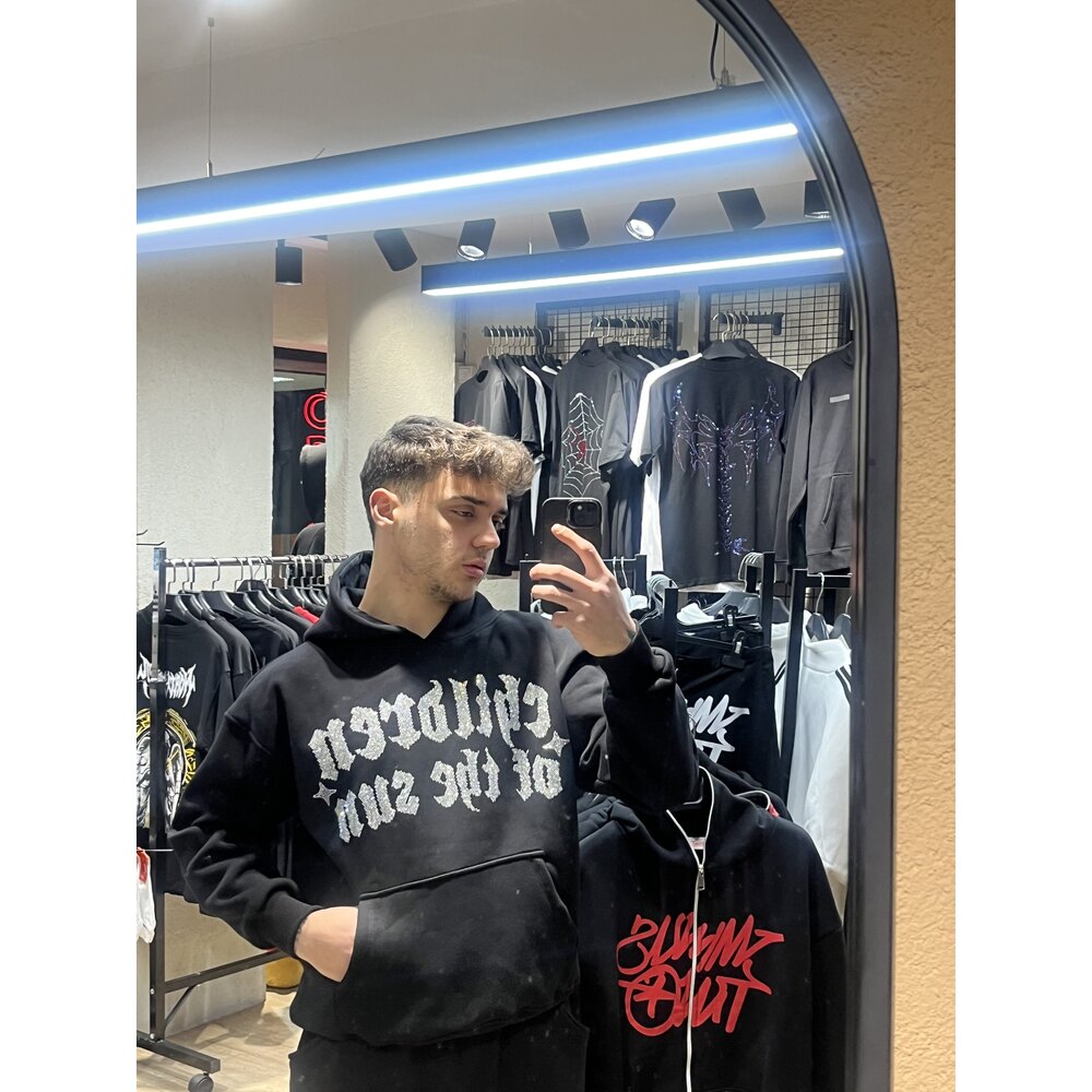 Crystalline Font Hoodie