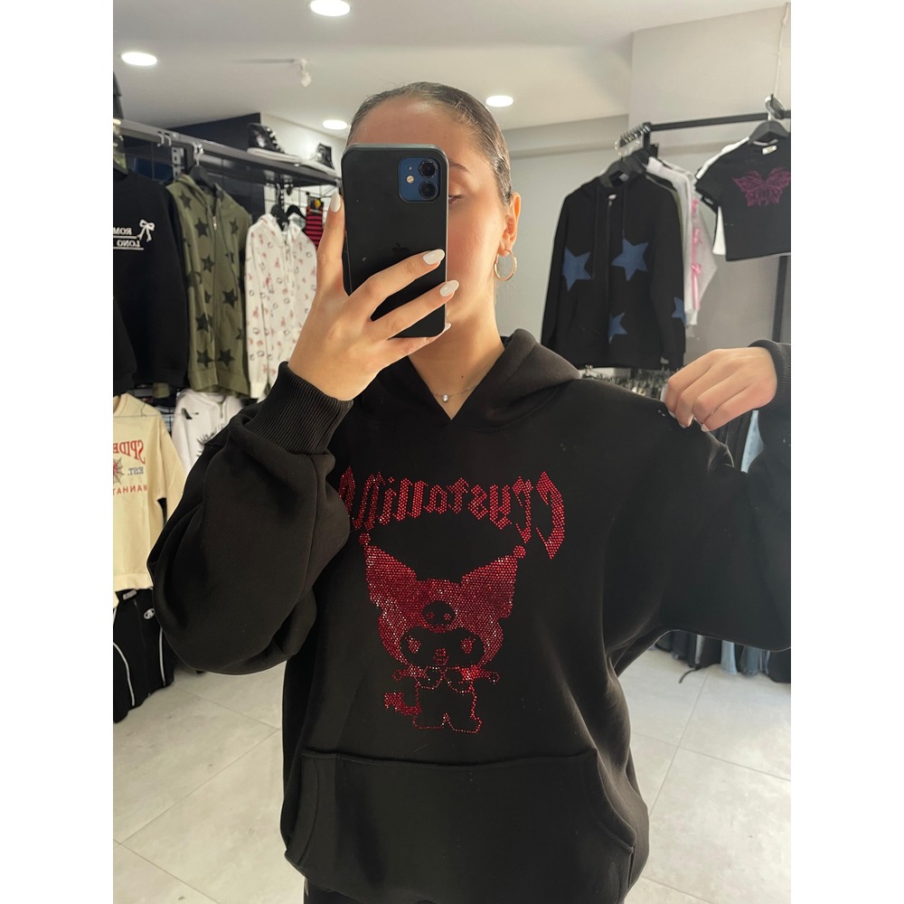 Kuromi Red Hoodie