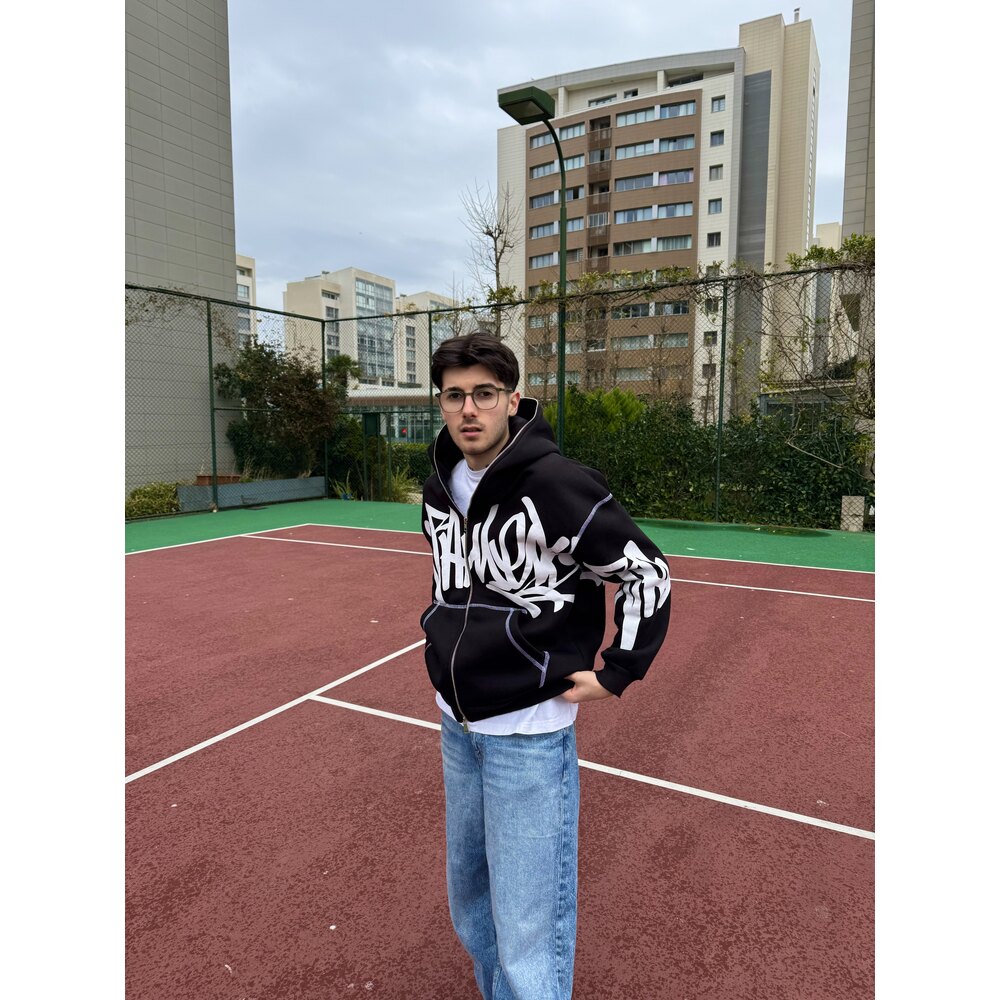 Karyoka Baskılı Full-Zip Hoodie | Cusco