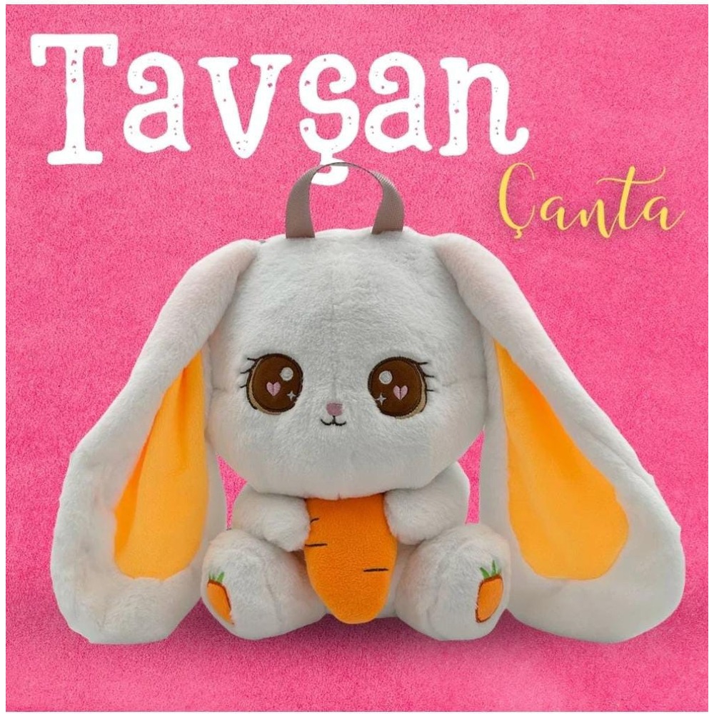 RABBİT ÇANTA PELUŞ TAVŞAN OYUNCAK 40 CM | DADATOYS DÜNYASI
