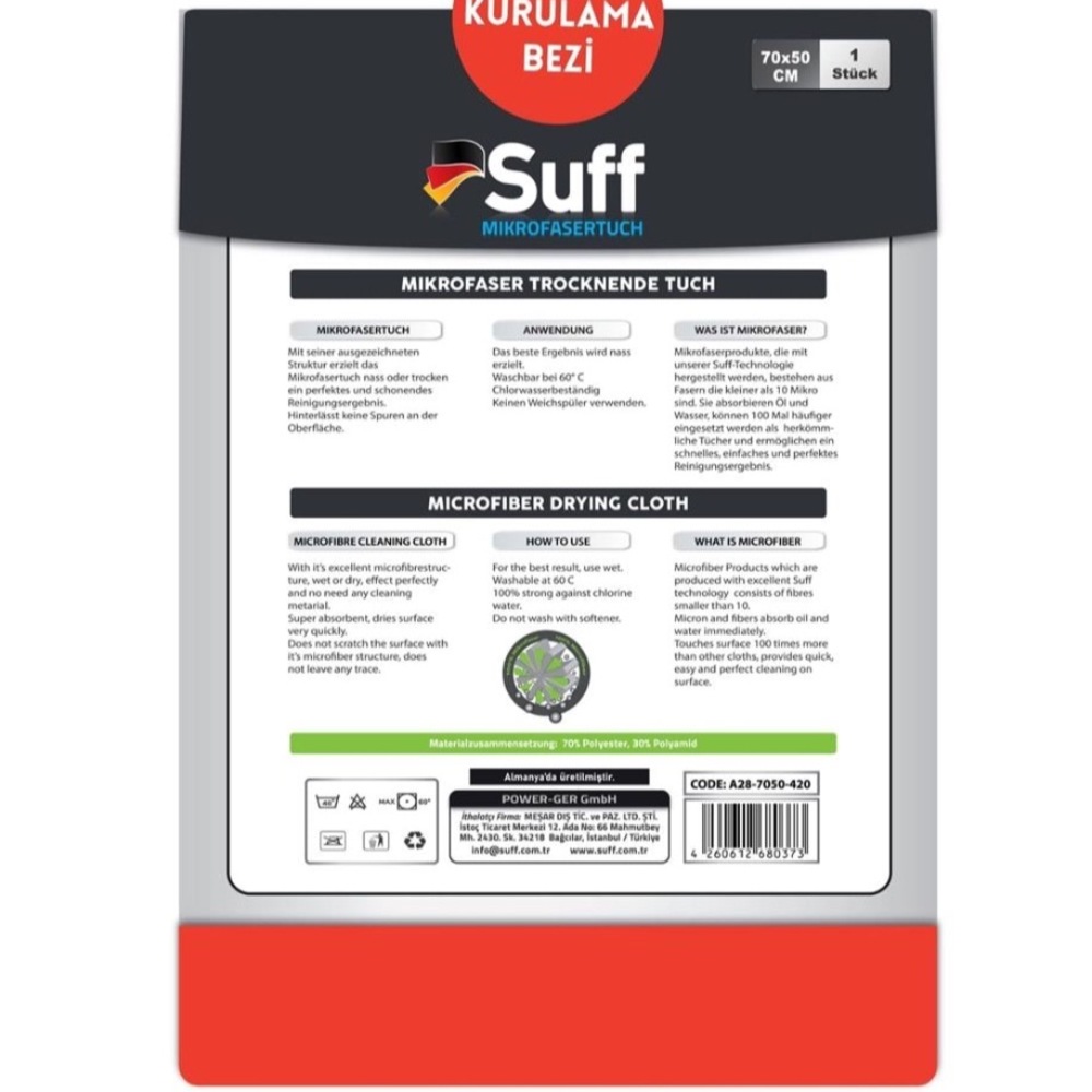 Suff Totenblume Kurulama Bezi 70x50 — görsel 3